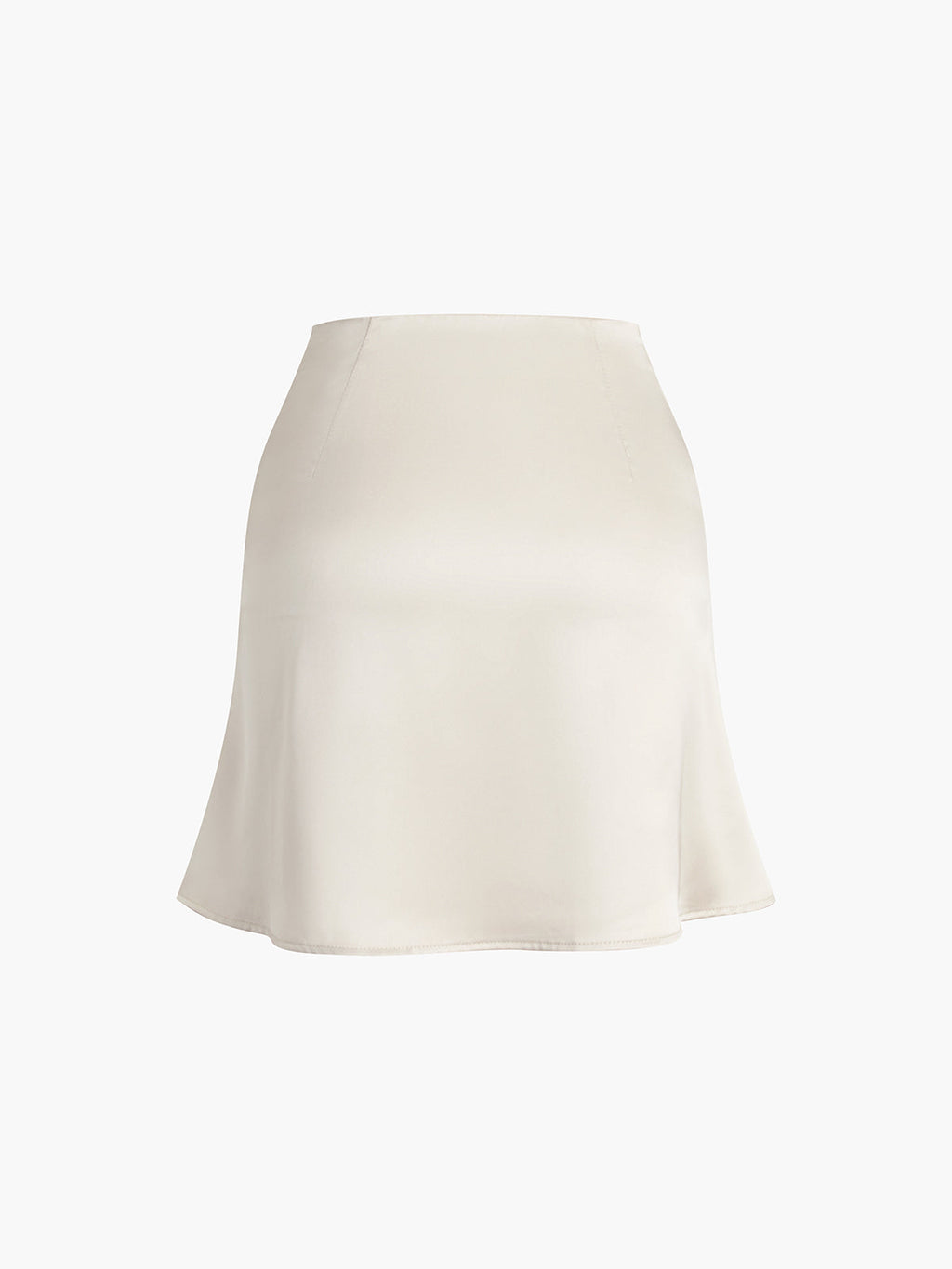 "Satin Zippered Mini Skirt for Women Party Wear"