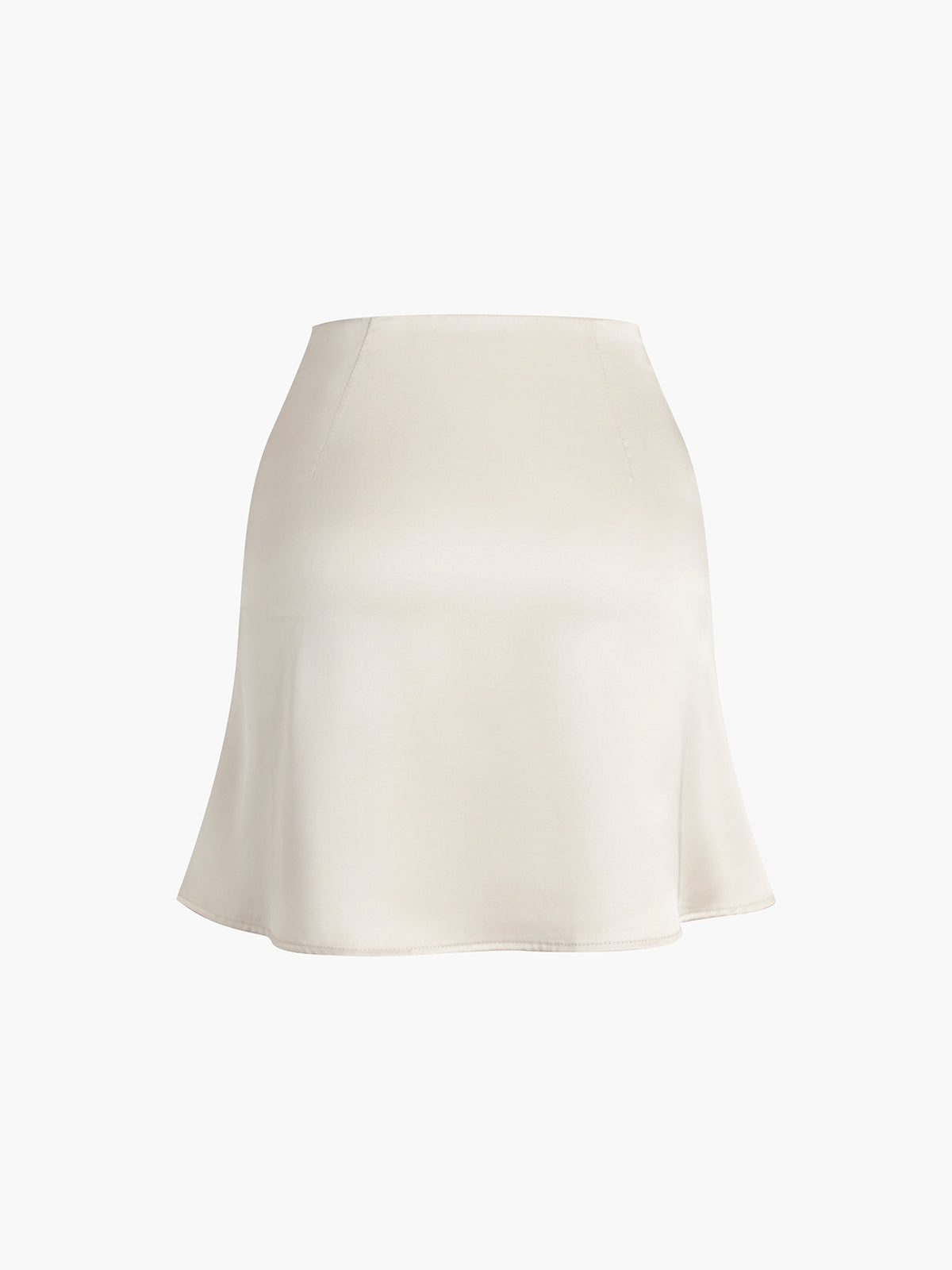 "Satin Zippered Mini Skirt for Women Party Wear"