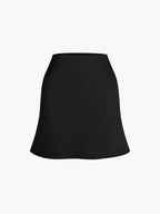 "Satin Zippered Mini Skirt for Women Party Wear"