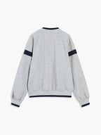 Contrast Trim Oversized Sweatshirt Cozy Casual Unisex Style
