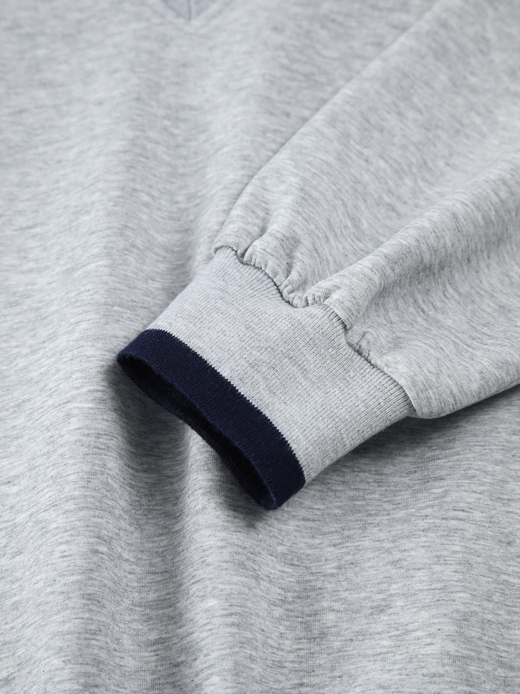 Contrast Trim Oversized Sweatshirt Cozy Casual Unisex Style