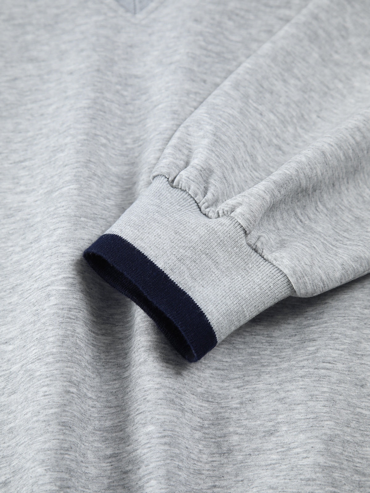 Contrast Trim Oversized Sweatshirt Cozy Casual Unisex Style