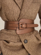 Snakeskin Leather Belt Genuine Luxury Designer Accessory