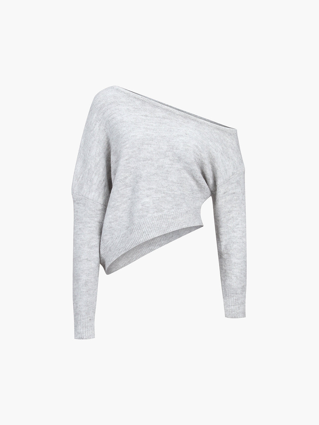 One Shoulder Asymmetric Sweater For Women Casual Style