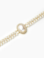 Vintage Double Layer Faux Pearl Choker Necklace Elegant Bridal Accessory