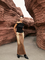 Asymmetric Knotted One-Shoulder Top Women's Fashion Trend