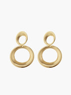 Vintage Round Bold Pendant Earrings for Women Classic Jewelry