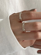 Minimalism Adjustable Ring - Elegant Everyday Silver Jewelry for Women