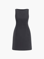 Suiting Sleeveless Short Dress for Elegant Evening Events
