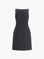 Suiting Sleeveless Short Dress for Elegant Evening Events