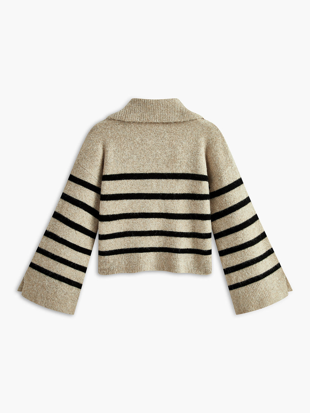 Oversized Striped Pullover Sweater for Women Cozy Knit