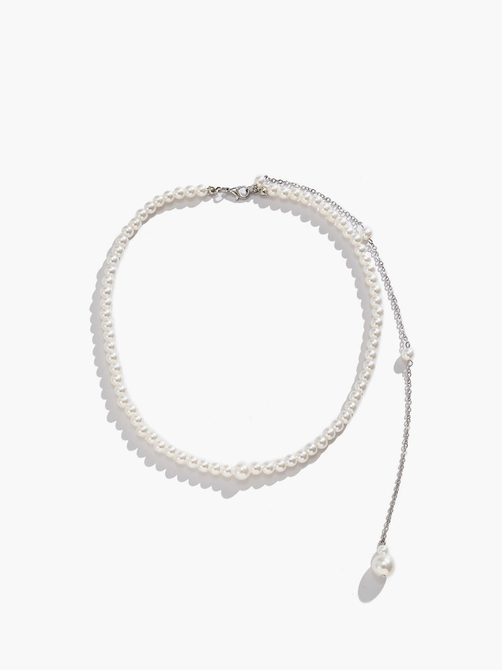 Pearl Beaded Tassel Necklace Handmade Elegant Style
