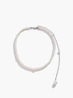 Pearl Beaded Tassel Necklace Handmade Elegant Style