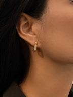 Square Chubby Diamond Earrings Elegant Luxury Fashion Jewelry