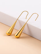Minimalism Water Drop Pendant Earrings for Women Elegant Jewelry