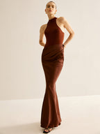 Cutout Panel Sexy Slim Dress for Evening Parties