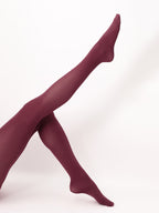 Plain Soft Velvet Touch Durable Stretch Tights for Women