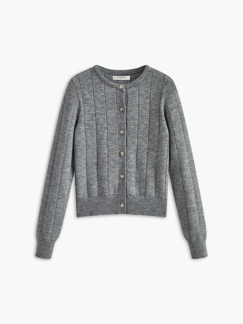 Crew Neck Button Soft Cardigan Lightweight Comfortable Fit