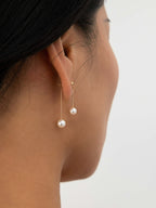 Romance Pearl Pendant Earrings Elegant Bridal Jewelry Wedding Gift