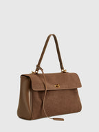 Utility Large Capacity Flap Shoulder Bag for Travel and Organization