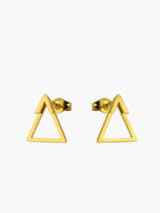 Triangle Stud Earrings Minimalist Geometric Design