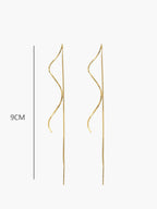 Spiral Tassel Earrings Handmade Lightweight Dangle