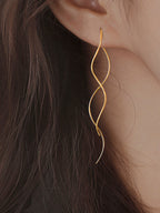 Spiral Tassel Earrings Handmade Bohemian Style