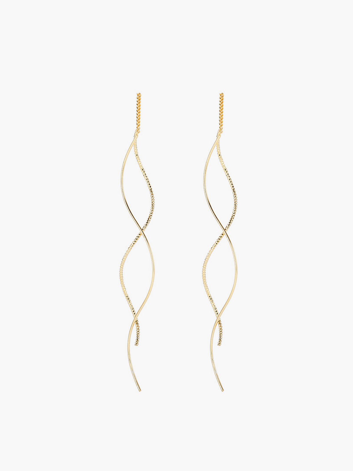 Spiral Tassel Earrings Handmade Bohemian Style