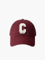 Cotton C-Letter Soft Top Cap Hat - Adjustable Unisex Embroidered Design