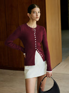 Plain Button Knit Cardigan Cozy Lightweight Sweater Jacket