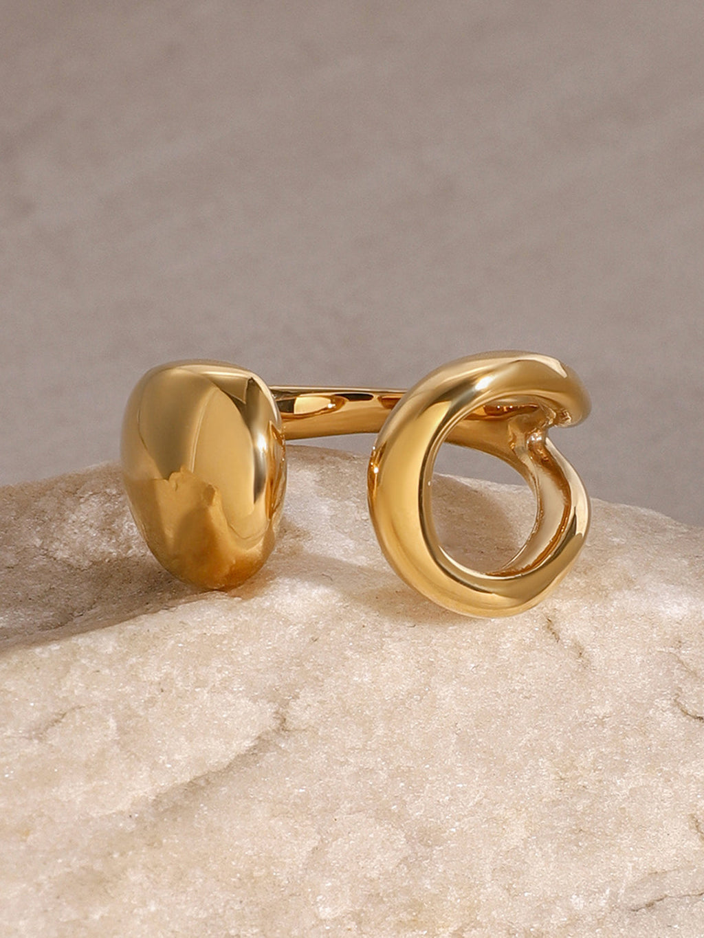 Cutout Open Ring Adjustable Modern Jewelry for Women