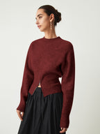 Half Zip Fuzzy Sweater Comfortable Winter Warm Pullover