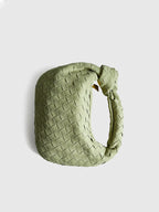 Rounded Woven Knotted Bag with Adjustable Strap Handmade