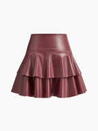 High-Waist Ruffle Skirt for Women Trendy Summer Staple