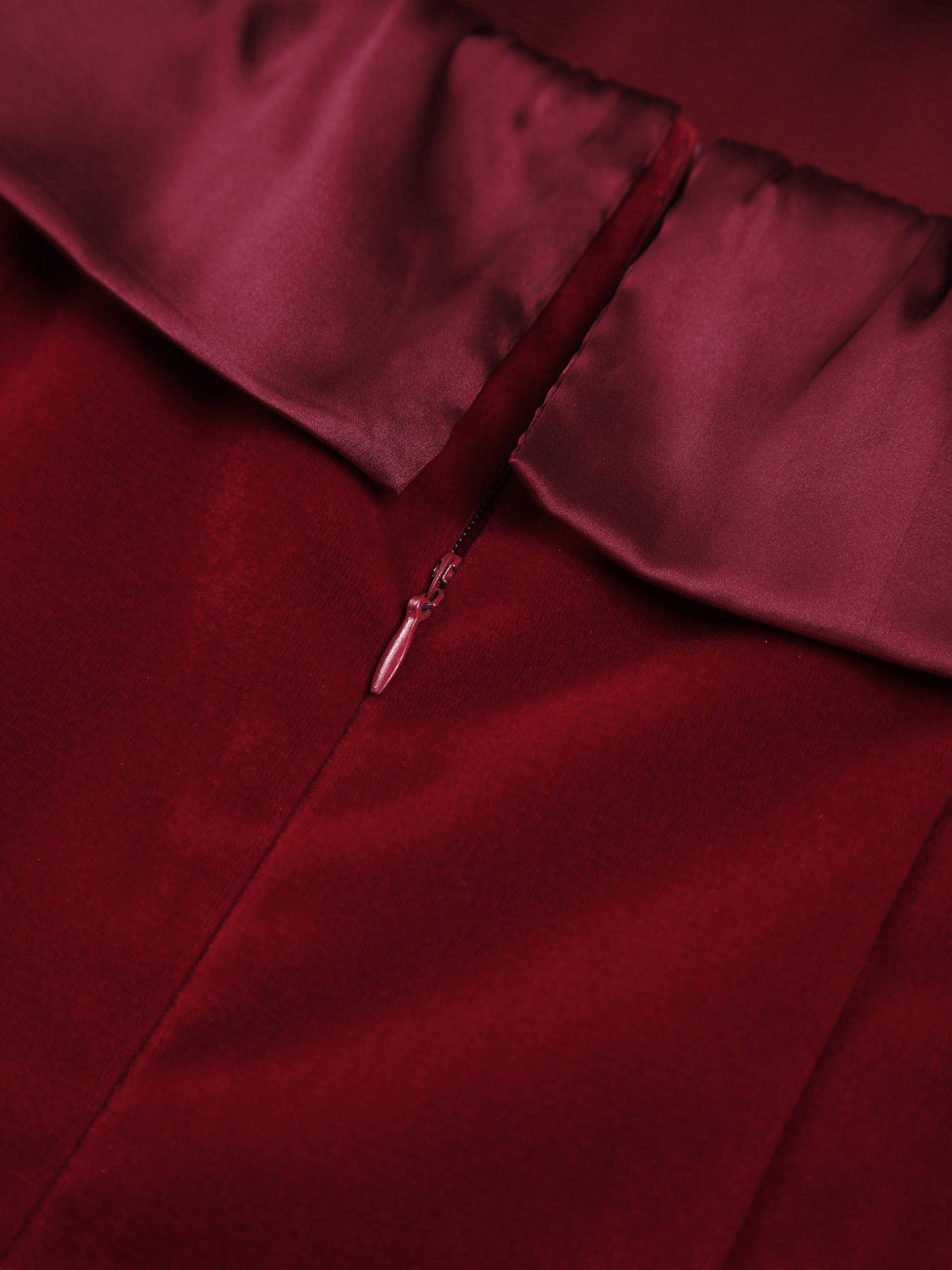 Satin Velvet Strapless Short Dress for Evening Events