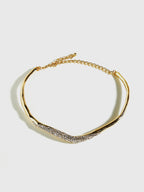 Irregular Ziron Choker Necklace Trendy Statement Piece for Women