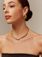 Irregular Ziron Choker Necklace Trendy Statement Piece for Women