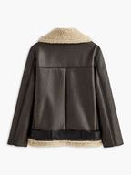 Zipper Belted Soft Fleece Jacket for Women, Full Sleeve Warm Outerwear