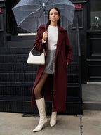 Wool-Blend Tweed Pockets Shorts Fashionable High-Waist Design for Women