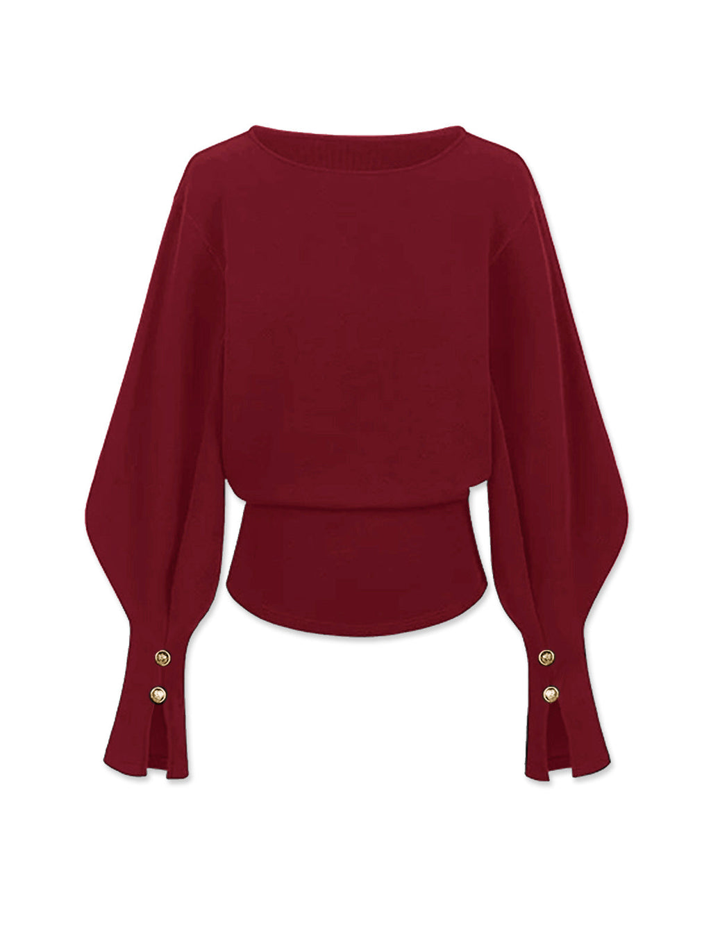 Bell Sleeve Cinched Sweatshirt for Women Casual Fit Comfort
