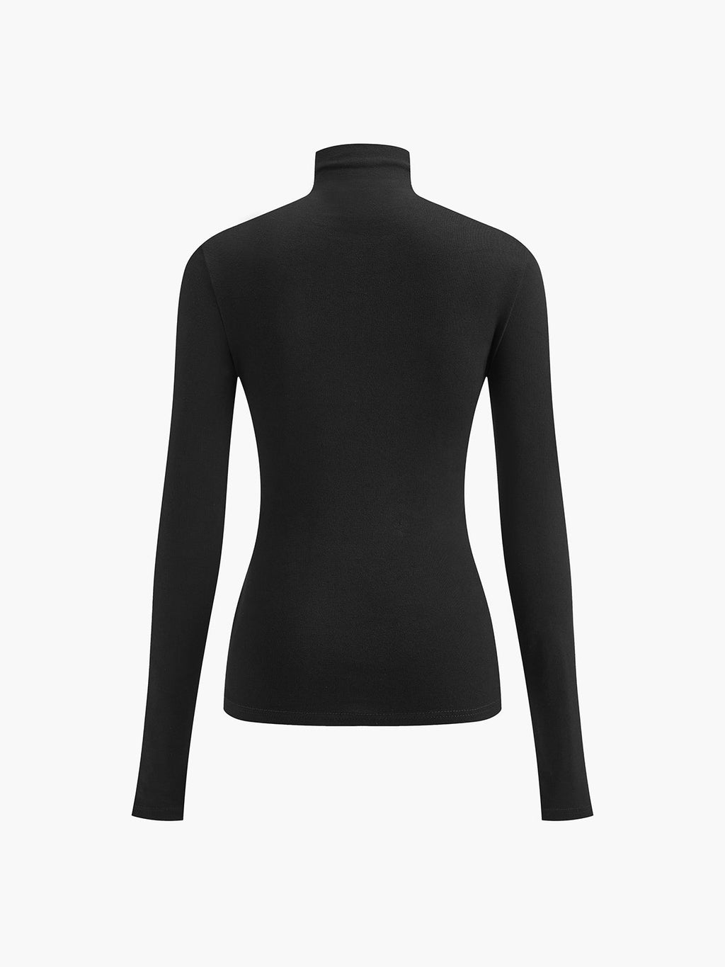 2 in 1 Mock Neck Jersey Top Versatile Layering Essential