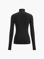 2 in 1 Mock Neck Jersey Top Versatile Layering Essential