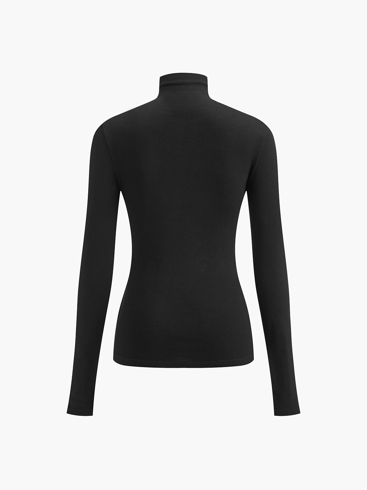 2 in 1 Mock Neck Jersey Top Versatile Layering Essential