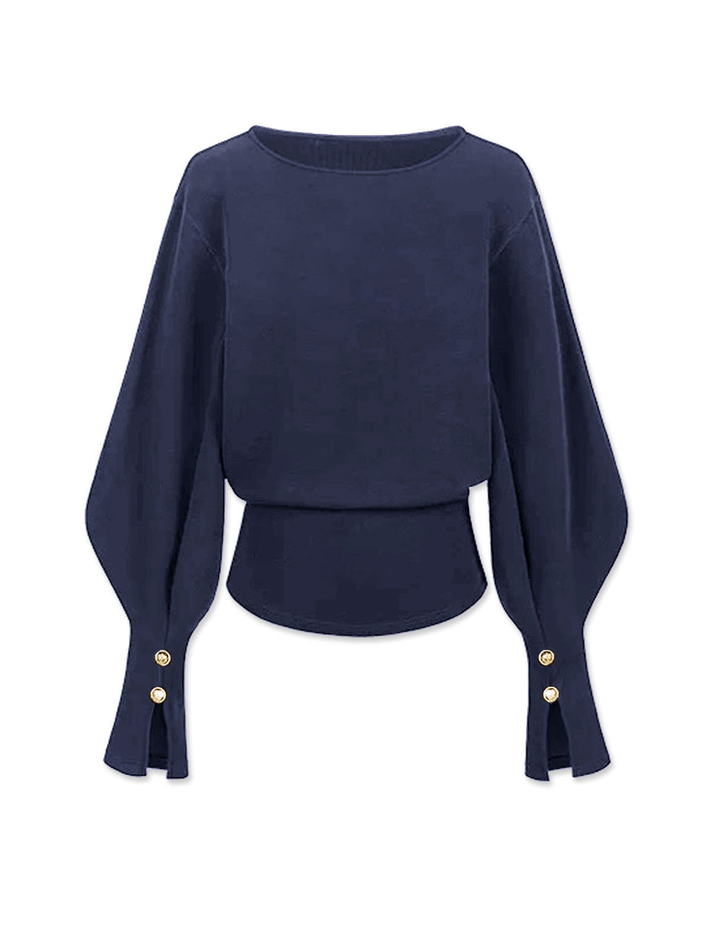 Bell Sleeve Cinched Sweatshirt for Women Casual Fit Comfort