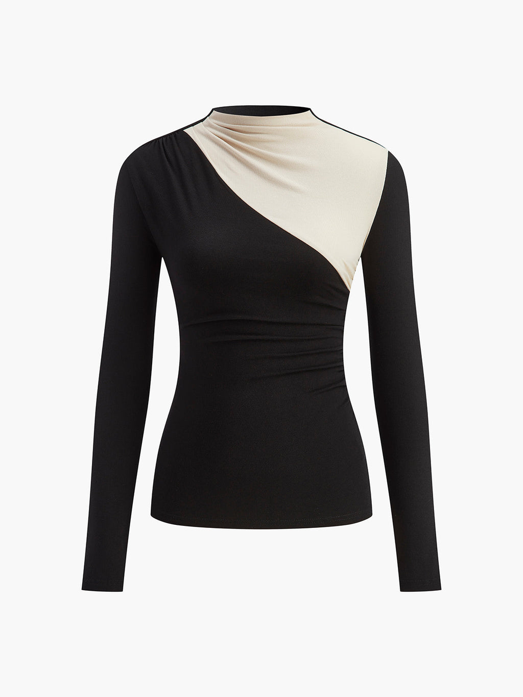 Color Block Long Sleeve T-Shirt for Men Casual Comfort Fit