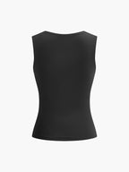 Casual Plain Strappy Top Versatile Everyday Essential