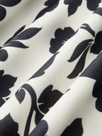Floral Square Neck Slip Dress with Ruffle Detail