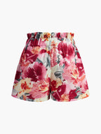 Floral Print Sleeveless Summer Shorts Set for Women