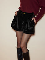 Velvet Cozy Shorts for Casual Wear Comfort