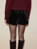 Velvet Cozy Shorts for Casual Wear Comfort
